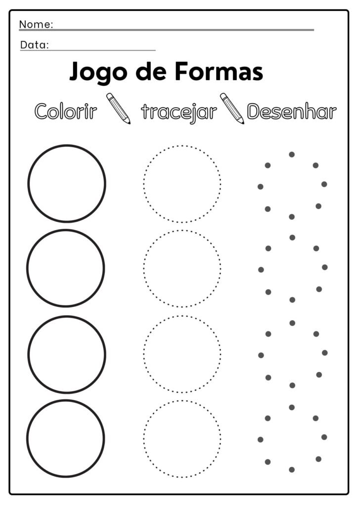 Atividades tracejar para imprimir 
