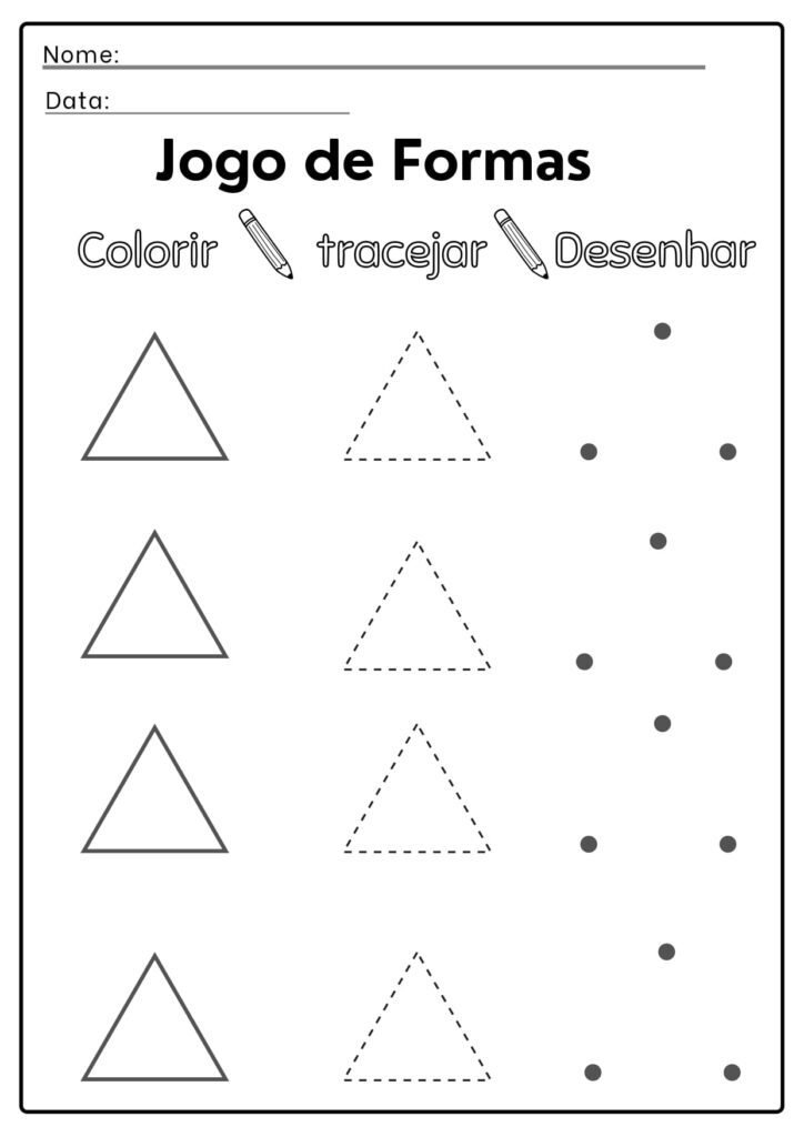 Atividades tracejar para imprimir 