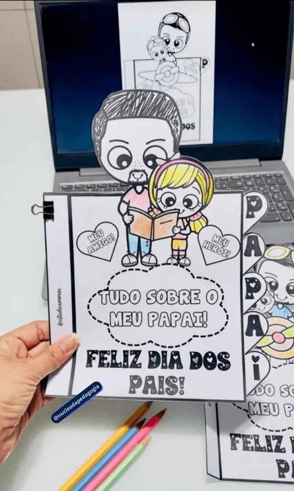 Atividade para o Dia dos Pais para imprimir
