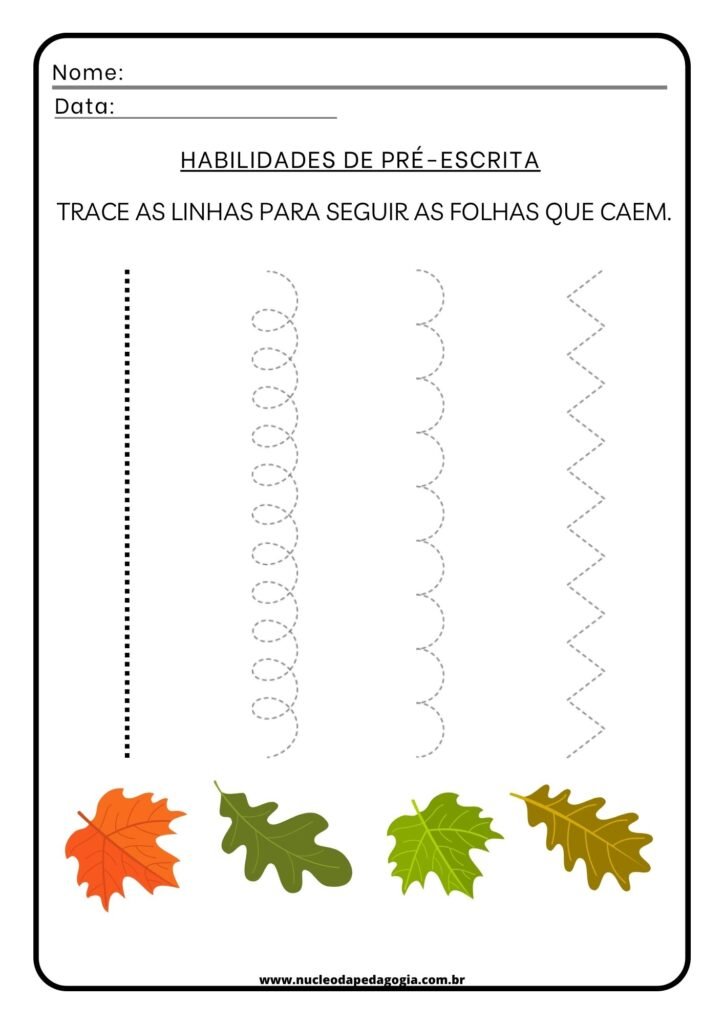 Atividades com Recorte e Traçado de Linhas e Curvas