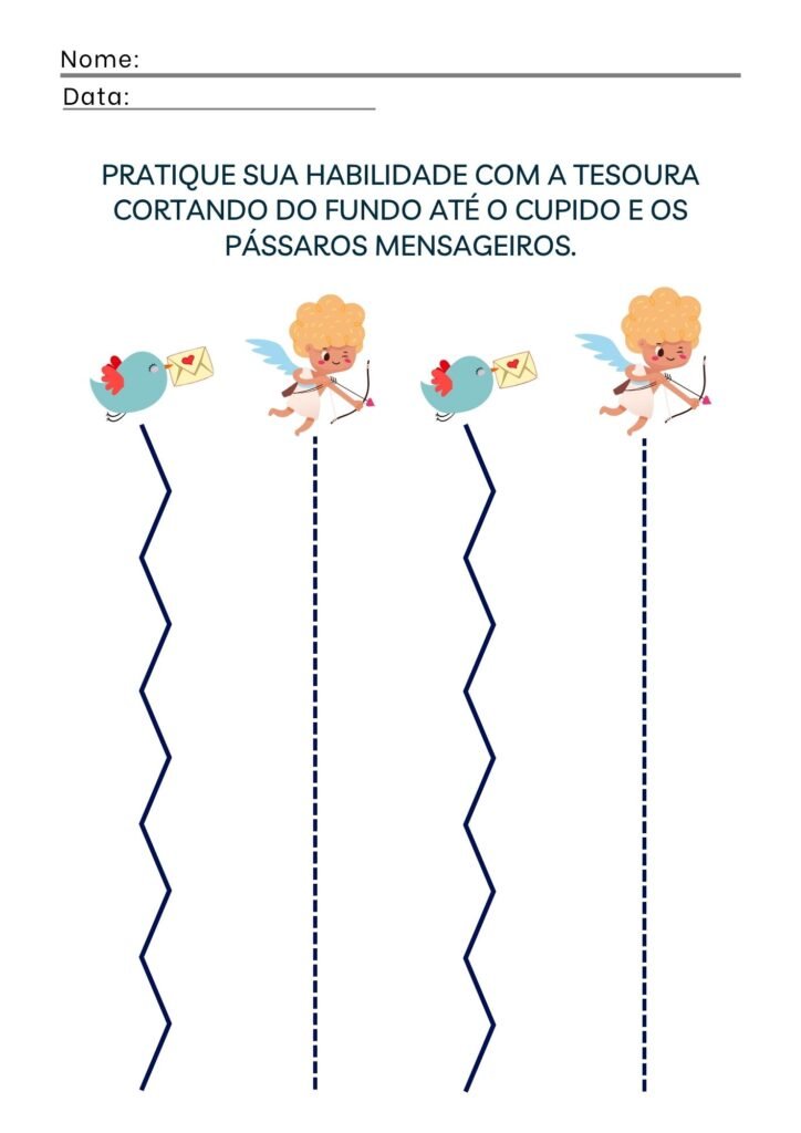 Atividades com Recorte e Traçado de Linhas e Curvas