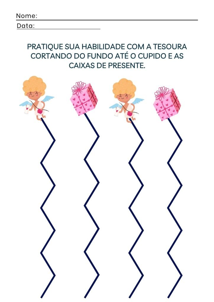 Atividades com Recorte e Traçado de Linhas e Curvas