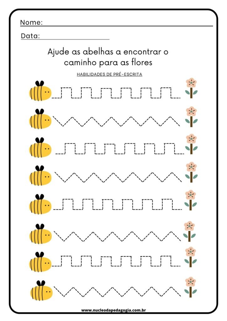 Atividades com Recorte e Traçado de Linhas e Curvas