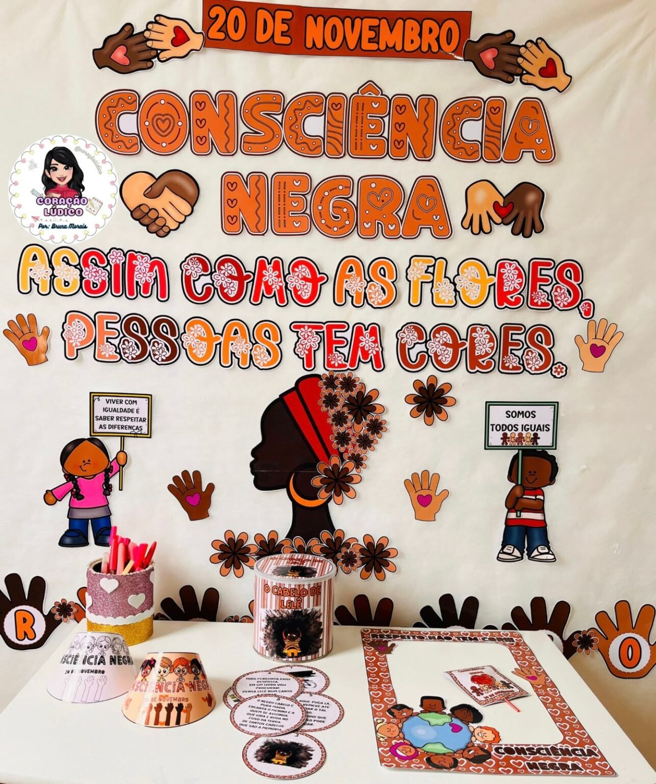 Kit Consci Ncia Negra Painel E Lembrancinhas