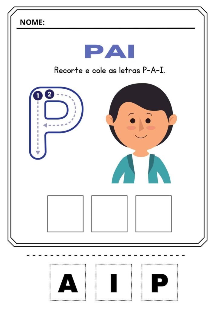Atividades dia dos pais Educação Infantil
