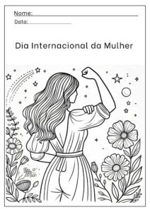 Dia da Mulher Atividades para colorir