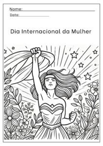 Dia da Mulher Atividades para colorir