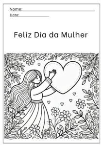 Dia da Mulher Atividades para colorir