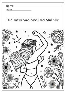 Dia da Mulher Atividades para colorir