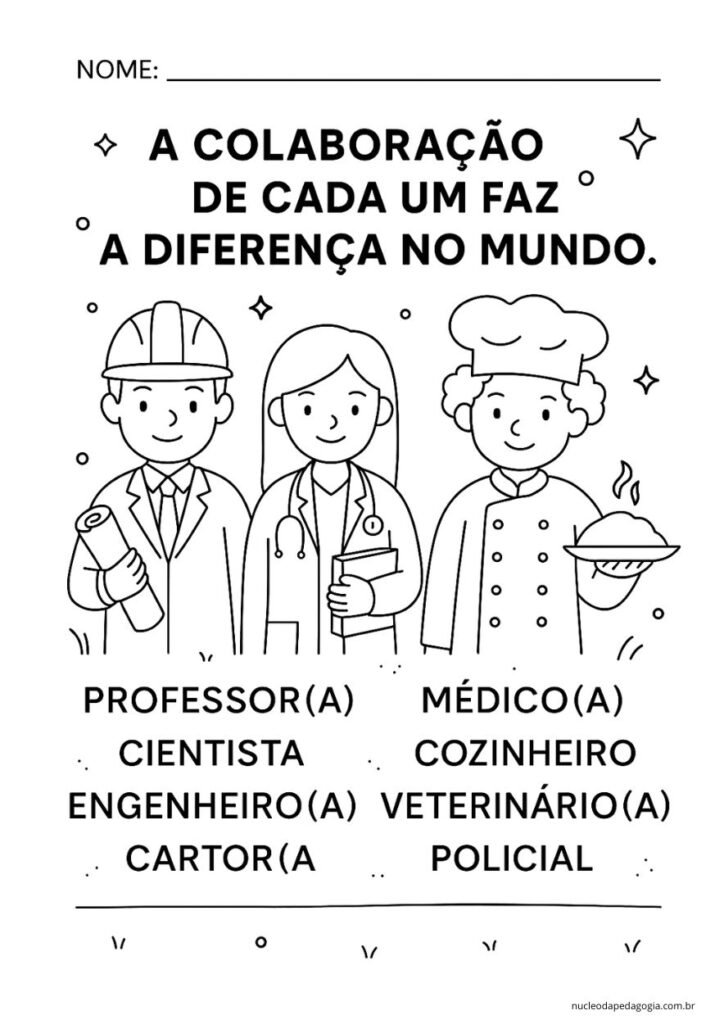 Atividade dia do trabalhador