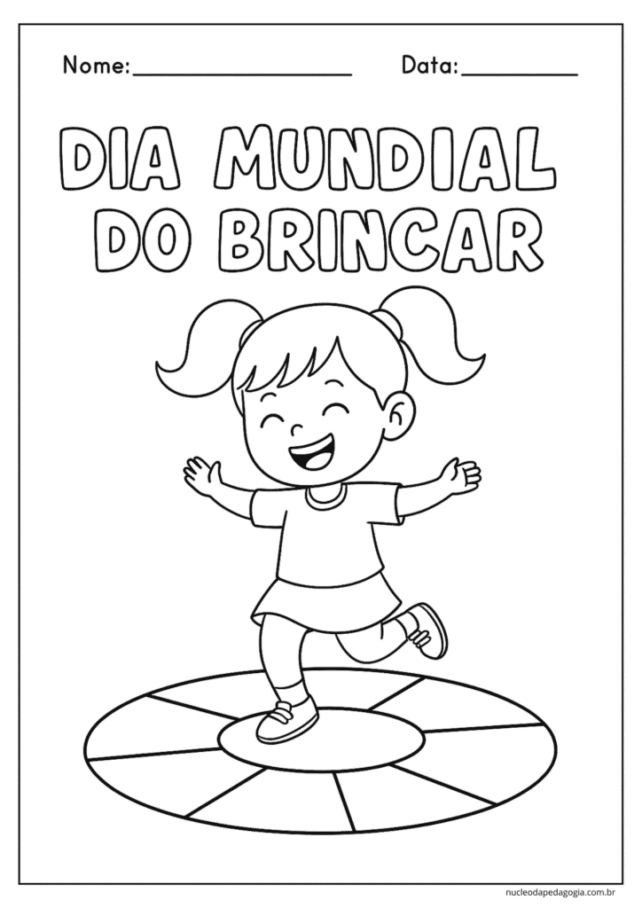 dia do brincar atividades para colorir