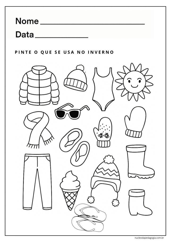 Atividades inverno 2 ano