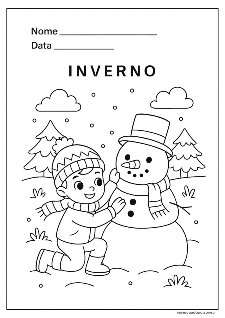 atividades inverno educação infantil