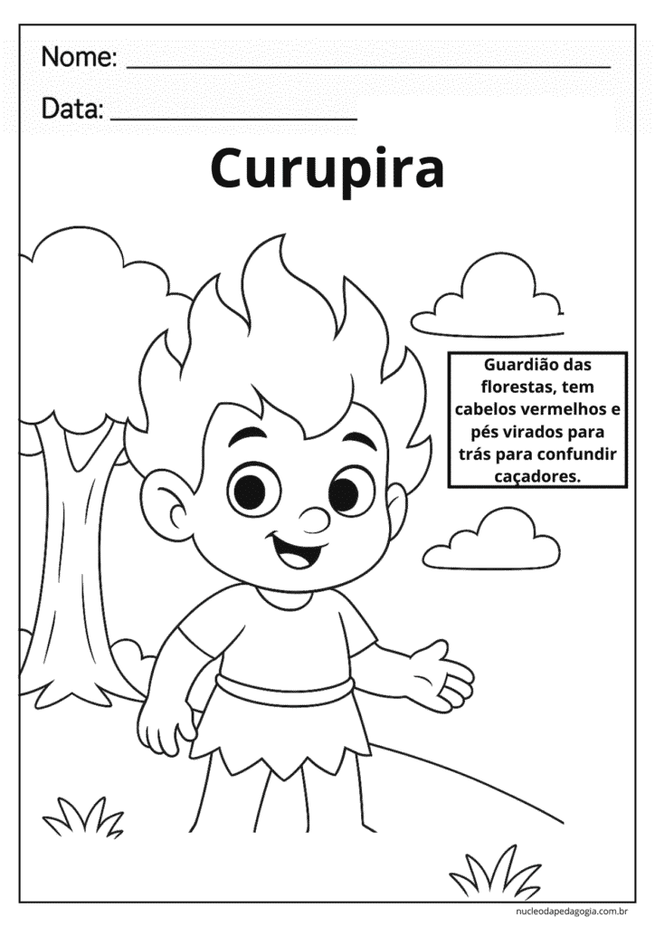 Folclore Educação Infantil atividades para colorir