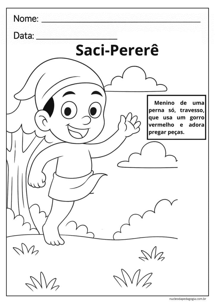 Folclore Educação Infantil atividades para colorir