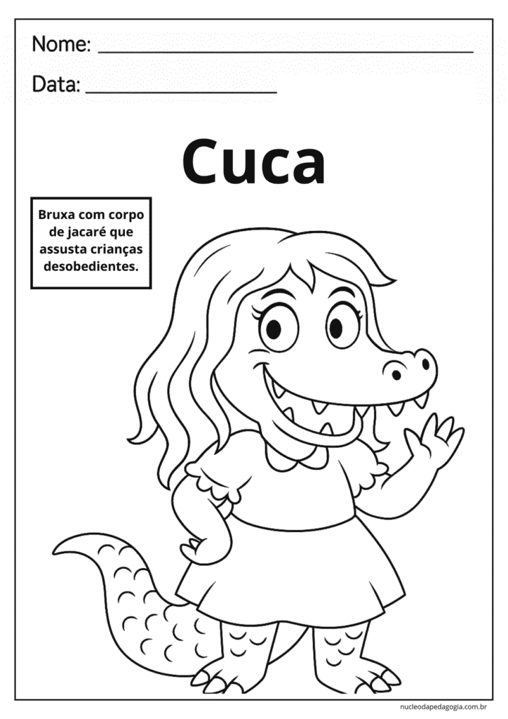 Folclore Educação Infantil atividades para colorir