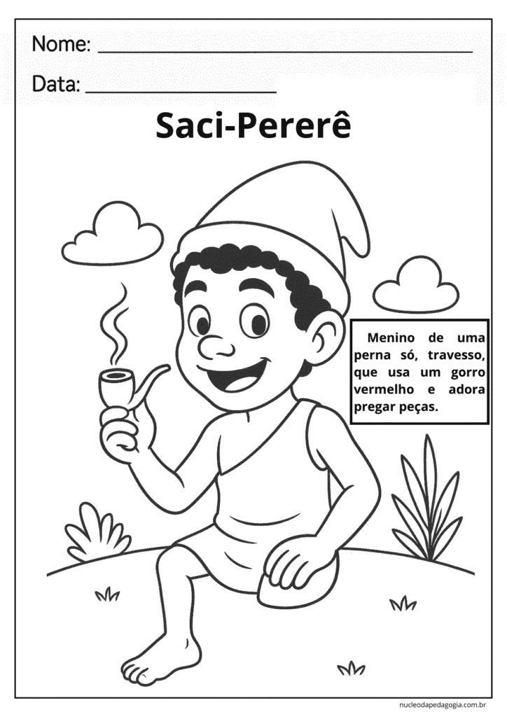 Folclore Educação Infantil atividades para colorir