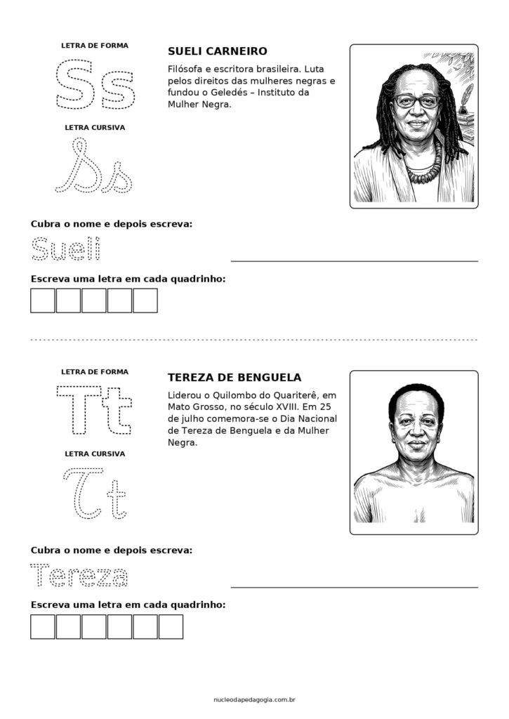 Dia da Consciência Negra atividades para imprimir