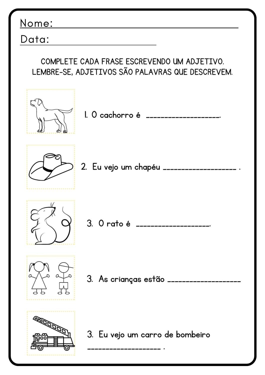 12 Atividades Gratuitas para Dominar o Uso dos Adjetivos!