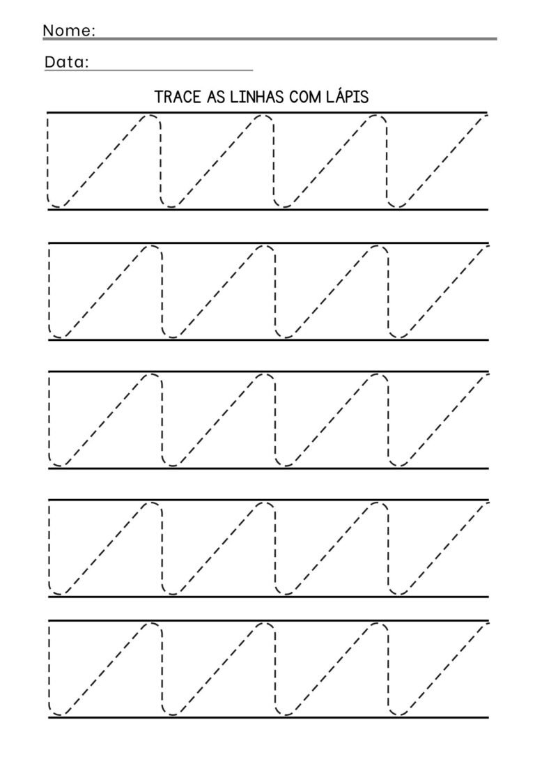 Desenvolva Habilidades Grafomotoras: 12 Atividades Gratuitas para imprimir