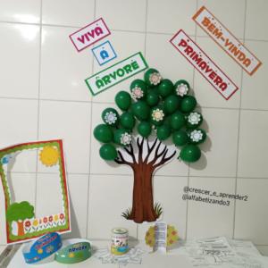 Painel e Atividades Viva a Árvore e Bem-Vinda Primavera!