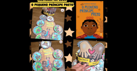 HISTÓRIA NA LUVA O PEQUENO PRÍNCIPE PRETO