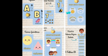 KIT SALA DE AULA TEMA ABELHINHA