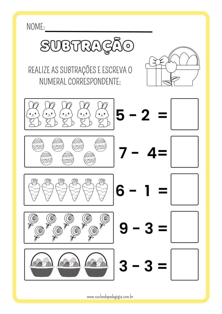 Atividades Matemática 1º ano para imprimir - Material Gratuito