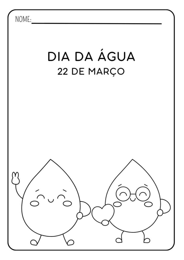Atividades Dia da Água para imprimir - Material Gratuito