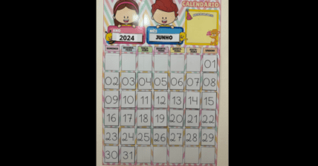 CALENDÁRIO DE PAREDE