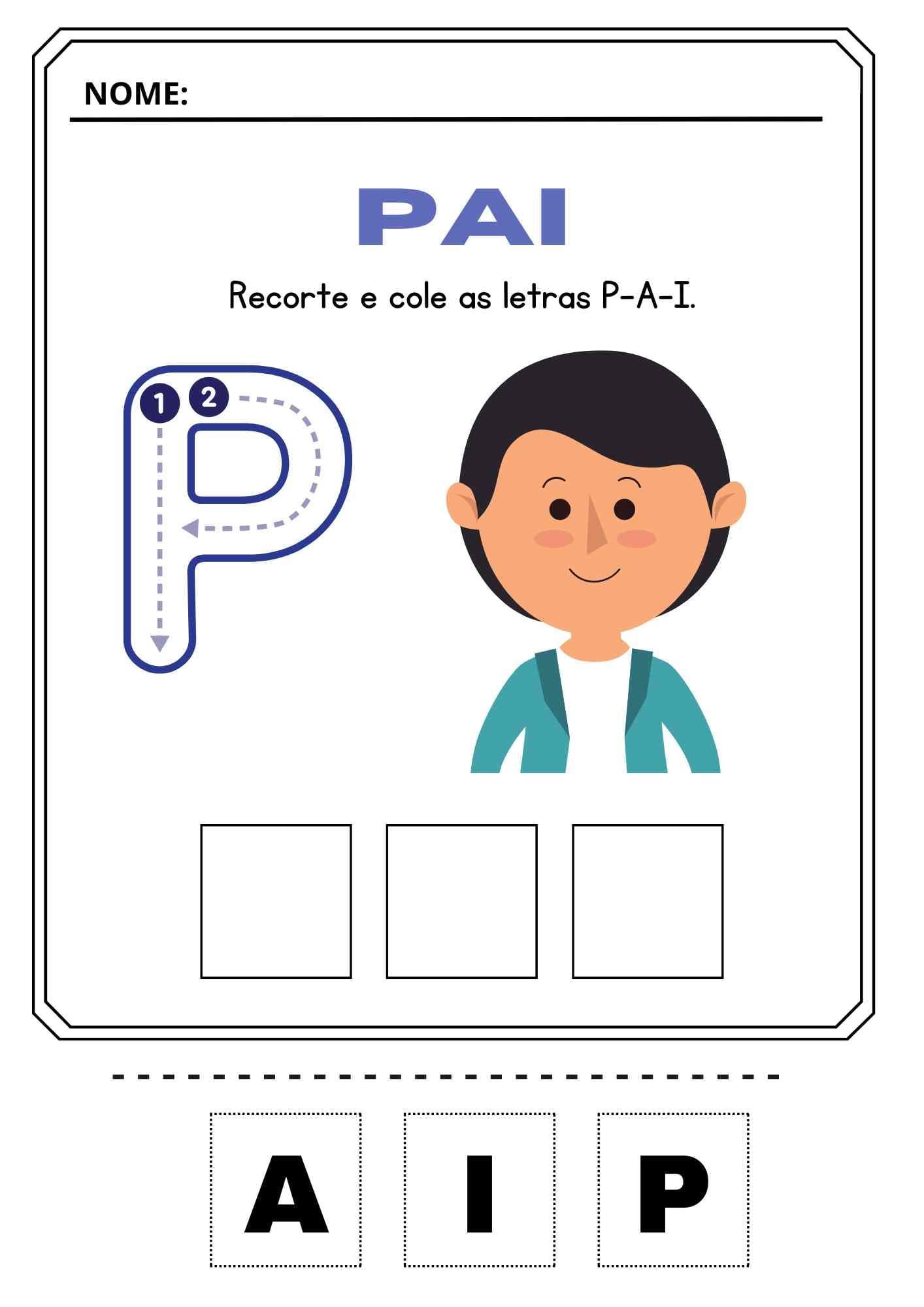 Atividades Dia dos Pais Educação Infantil