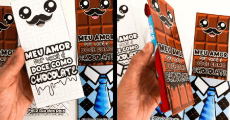 CARTÃO DIA DOS PAIS - CHOCOLATE