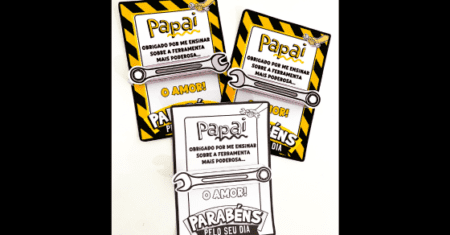 CARTÃO DIA DOS PAIS - FERRAMENTAS