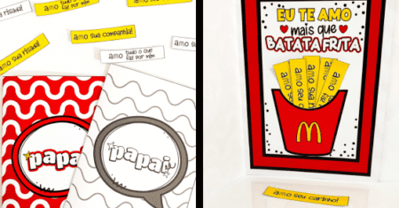 CARTÃO DIA DOS PAIS - BATATA FRITA