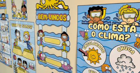 KIT SALA DE AULA FUNDO DO MAR