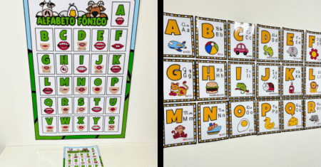 KIT ALFABETO DE PAREDE E ALFABETO FÔNICO