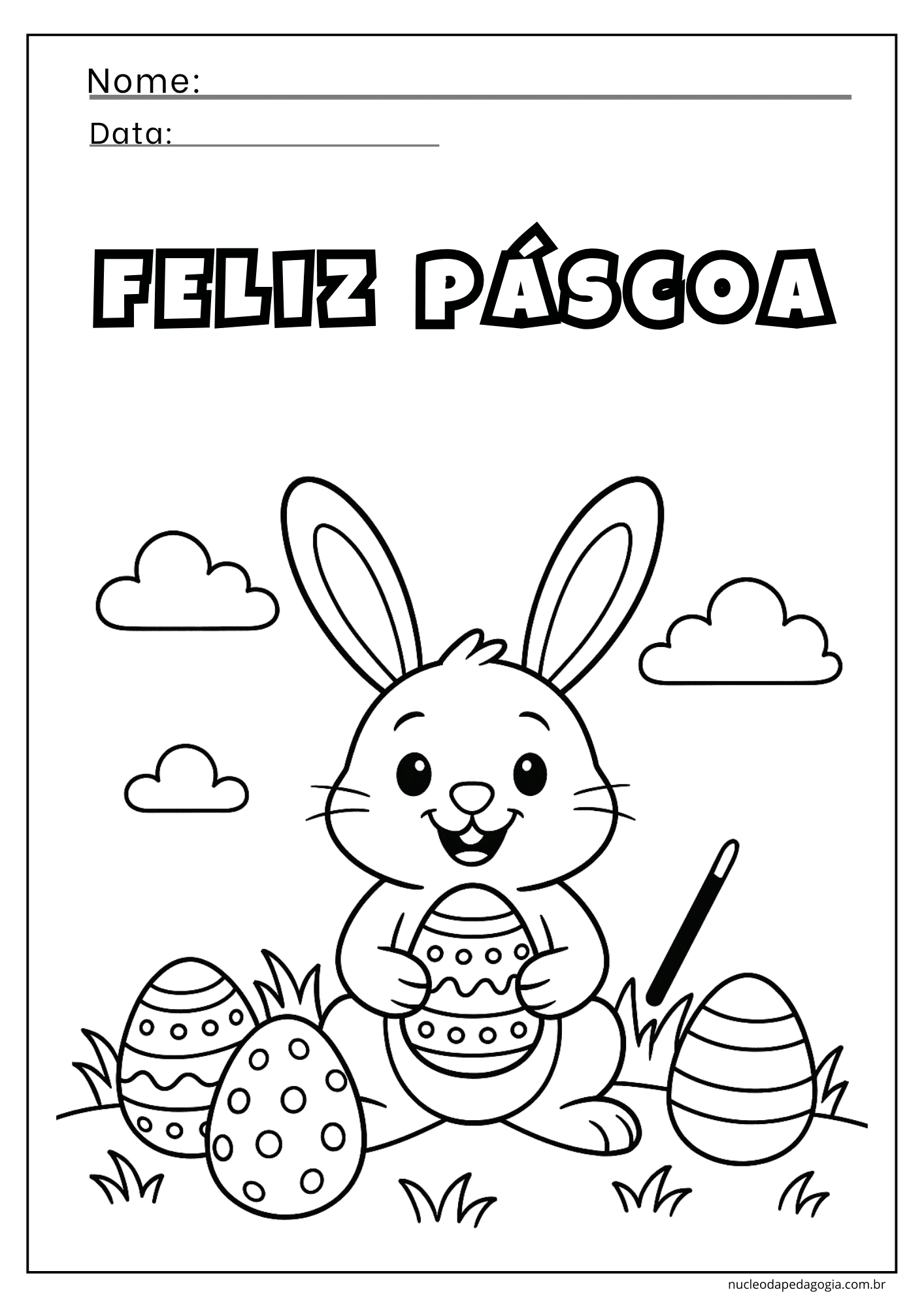 Páscoa para Colorir