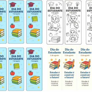 Marcador de Página Dia do Estudante – baixe grátis!