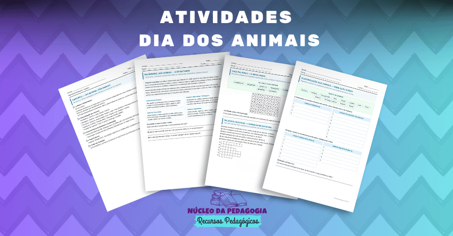 Atividades Dia dos Animais para imprimir