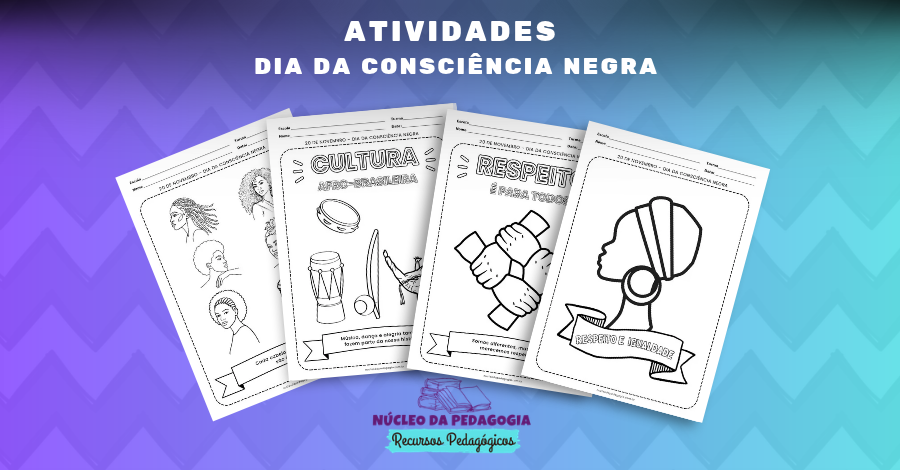 Dia da Consciência Negra atividade para colorir